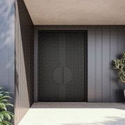 Batten Hinge Entry Double Doors Left - Galvanised FWA50 gallery detail image