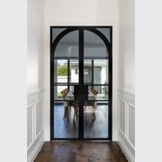 Arch Steel Frame Glass Hinge Doors - Galvanised FPS50 gallery detail image