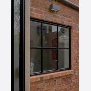 Steel Frame Glass Hinge Doors  - Galvanised FPS50 gallery detail image