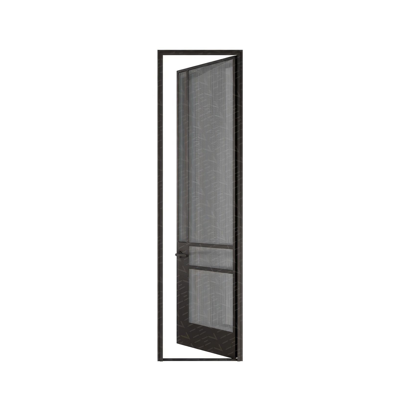 Steel Frame Glass Hinge Door External - Galvanised W40 gallery detail image