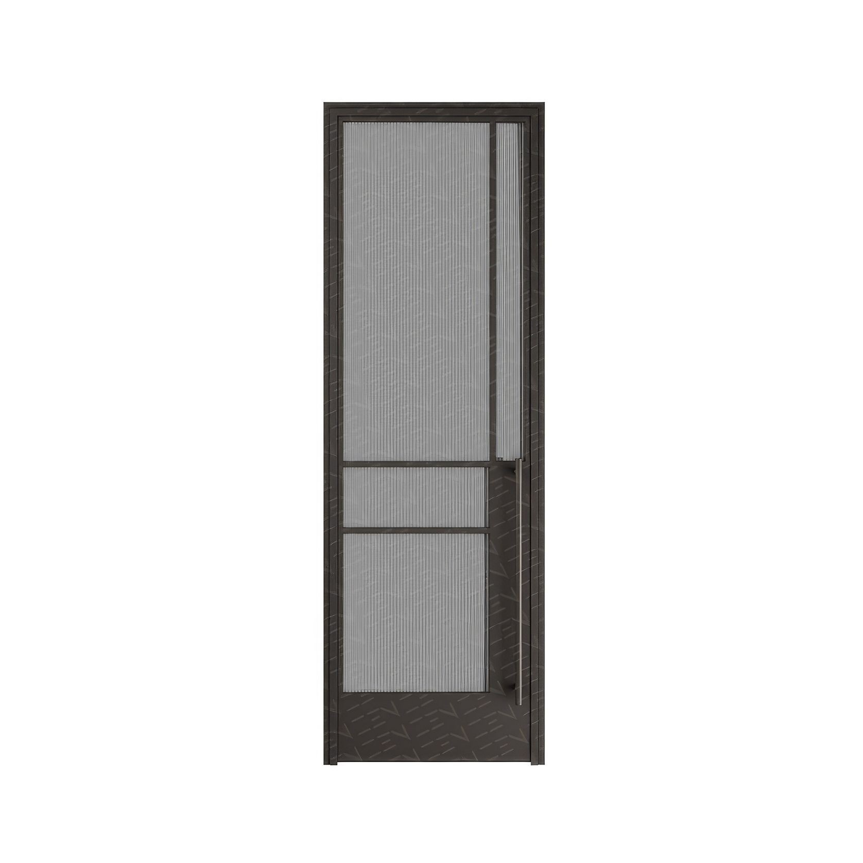 Steel Frame Glass Hinge Door Internal - Galvanised W40 gallery detail image