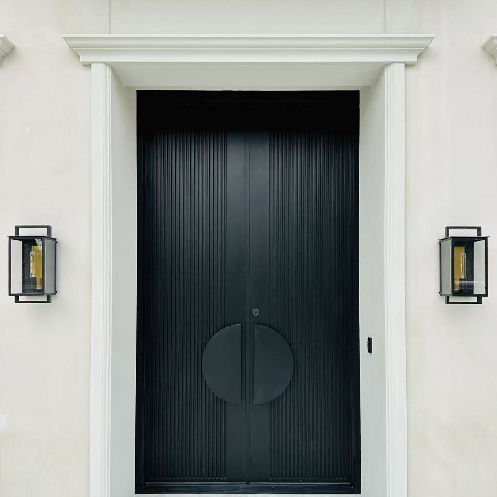 Iron Batten Hinge Entry Doors - Galvanised FWA50 gallery detail image