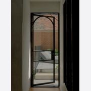 Arch Steel Frame Glass Hinge Doors - Galvanised FPS50 gallery detail image