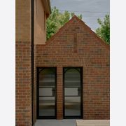 Arch Steel Frame Glass Hinge Doors - Galvanised FPS50 gallery detail image