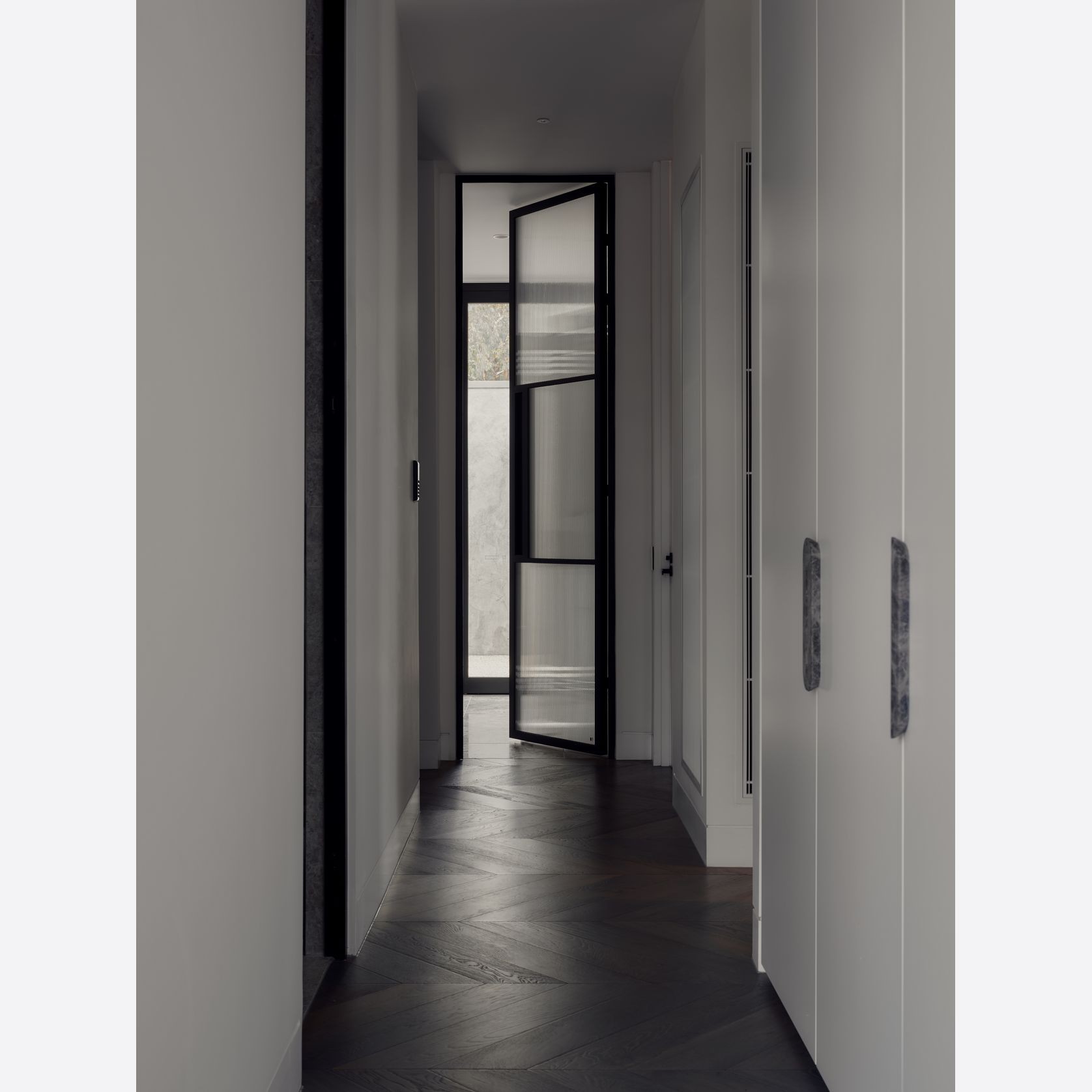 Steel Frame Glass Hinge Doors  - Galvanised FPS50 gallery detail image