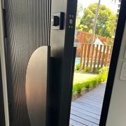 Iron Batten Hinge Entry Doors - Galvanised gallery detail image