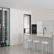 Steel Frame Glass Hinge Doors - Galvanised W40 gallery detail image