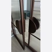 Arch Steel Frame Glass Hinge Doors - Galvanised W40 gallery detail image
