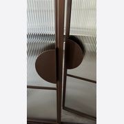 Arch Steel Frame Glass Hinge Doors - Galvanised W40 gallery detail image
