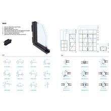 Arch Steel Frame Glass Hinge Doors - Galvanised W40 gallery detail image