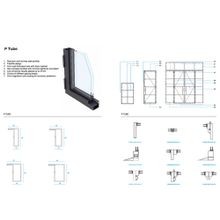 Arch Steel Frame Glass Hinge Doors - Galvanised FPS50 gallery detail image