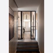 Steel Frame Glass Hinge Doors  - Galvanised FPS50 gallery detail image