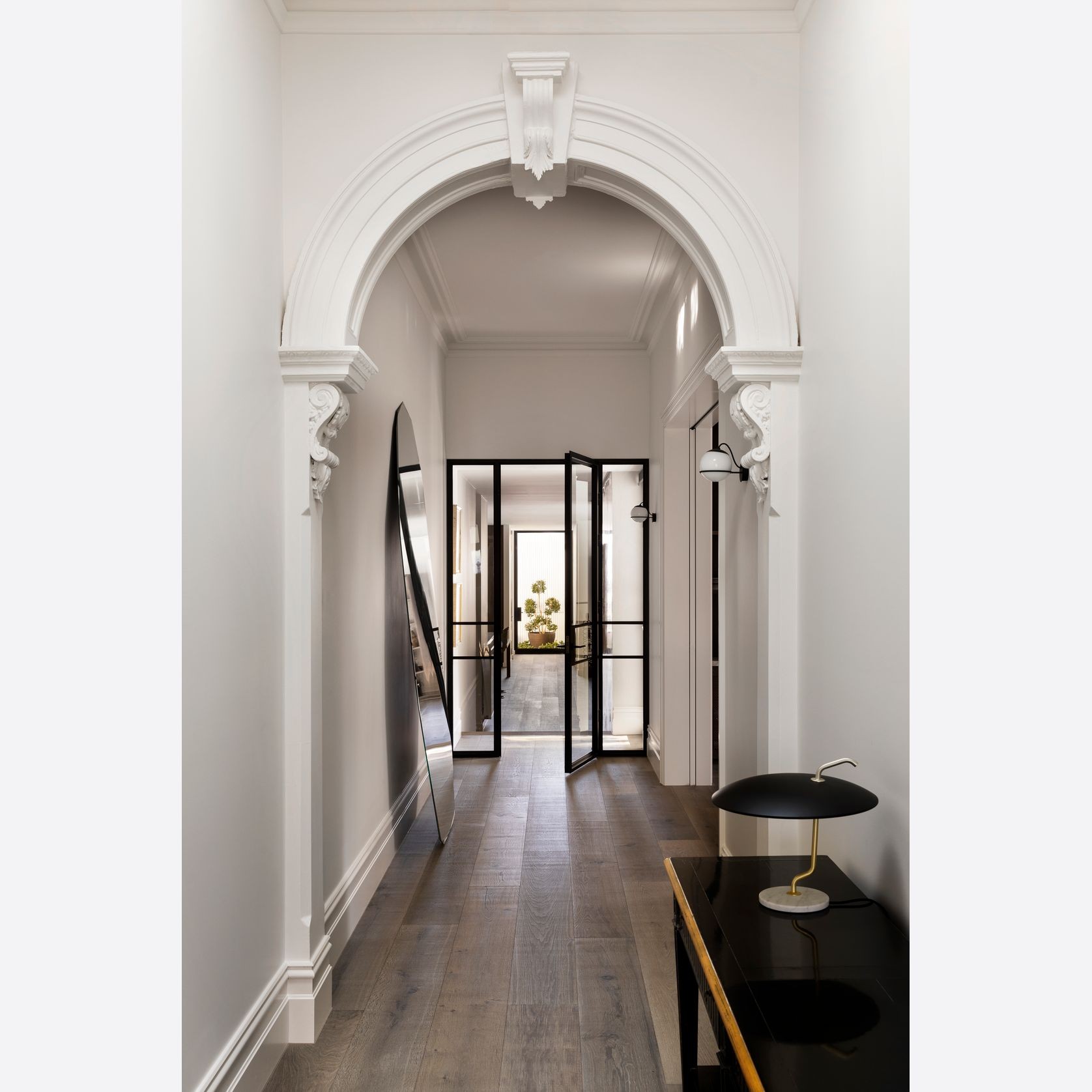 Steel Frame Glass Hinge Doors  - Galvanised FPS50 gallery detail image