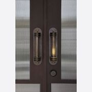 Arch Steel Frame Glass Hinge Doors - Galvanised FPS50 gallery detail image