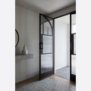 Arch Steel Frame Glass Hinge Doors - Galvanised FPS50 gallery detail image