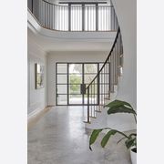 Steel Frame Glass Hinge Doors  - Galvanised FPS50 gallery detail image