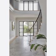 Steel Frame Glass Hinge Doors  - Galvanised FPS50 gallery detail image