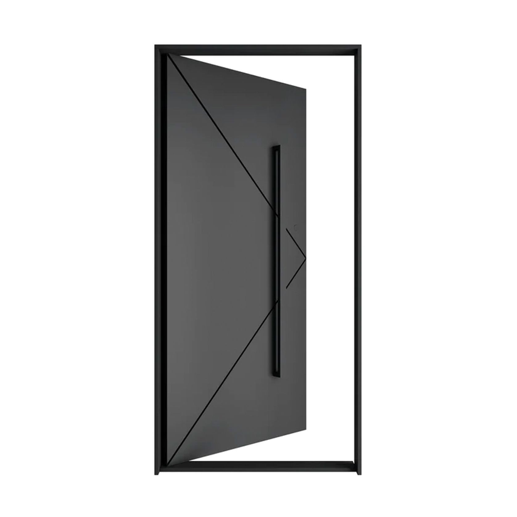 Iron Hinge Entry Doors - Galvanised gallery detail image