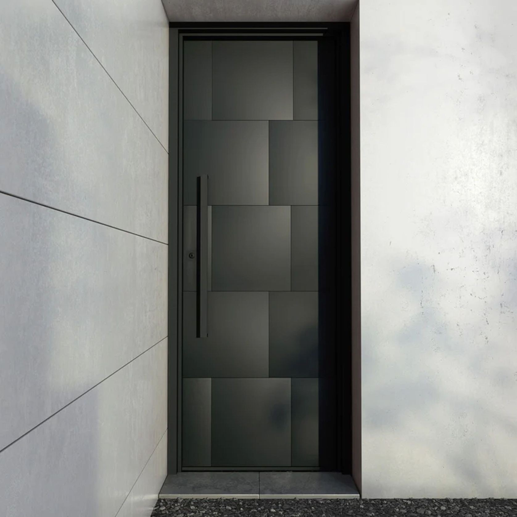 Iron Hinge Entry Doors - Galvanised FWA50 gallery detail image