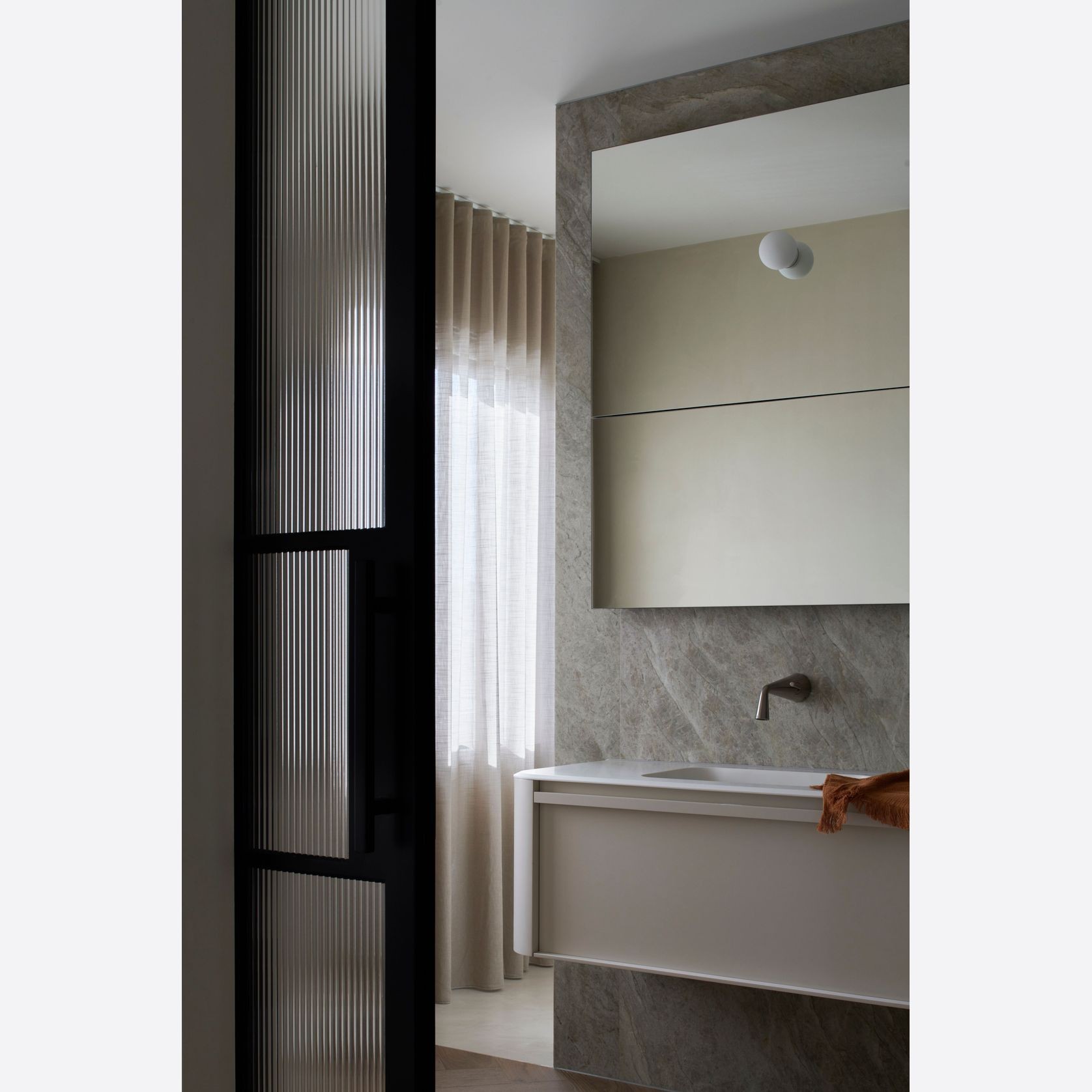 Arch Steel Frame Glass Hinge Doors - Galvanised FPS50 gallery detail image
