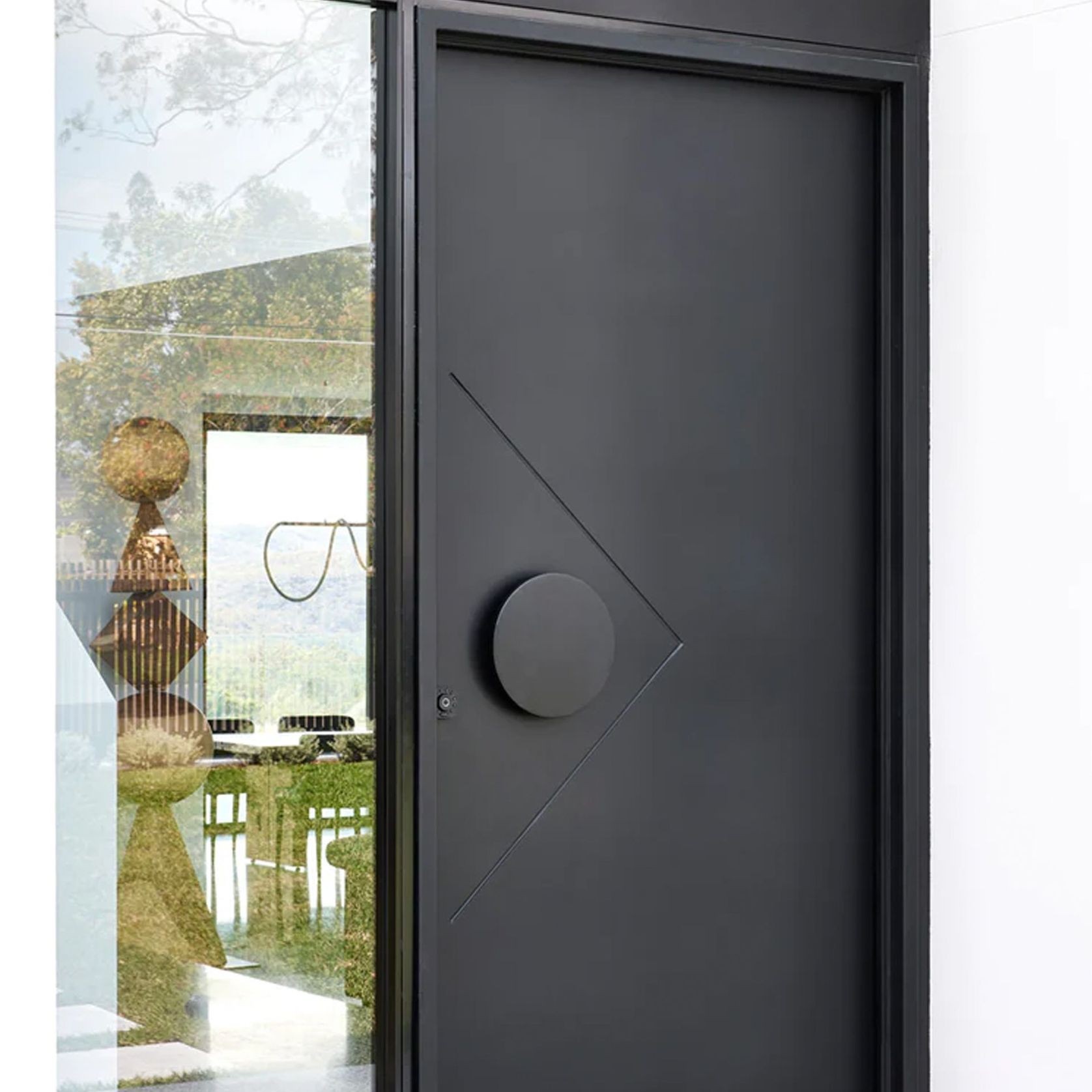 Iron Hinge Entry Doors - Galvanised FWA50 gallery detail image