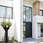 Iron Hinge Entry Doors - Galvanised gallery detail image