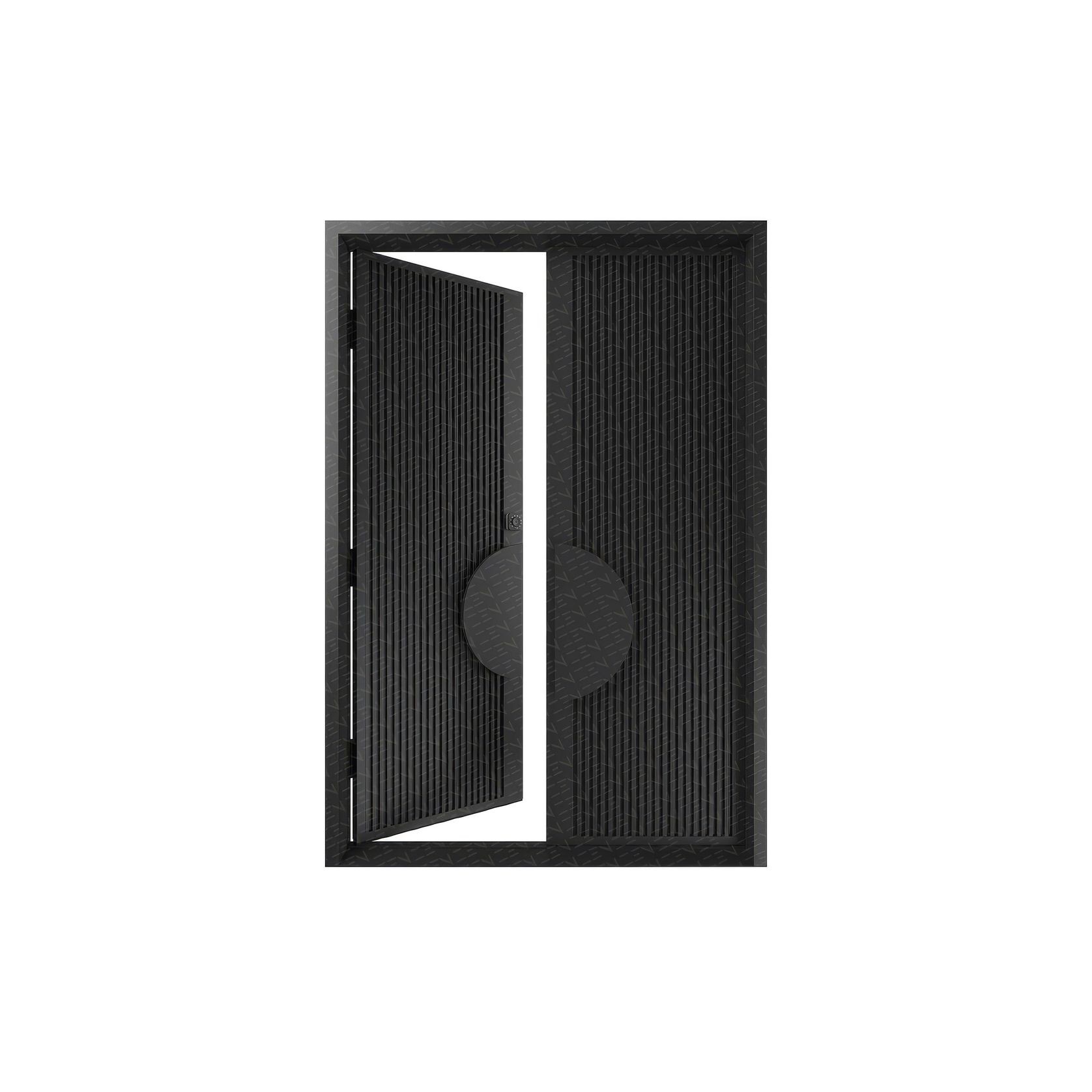 Batten Hinge Entry Double Doors Left - Galvanised FWA50 gallery detail image