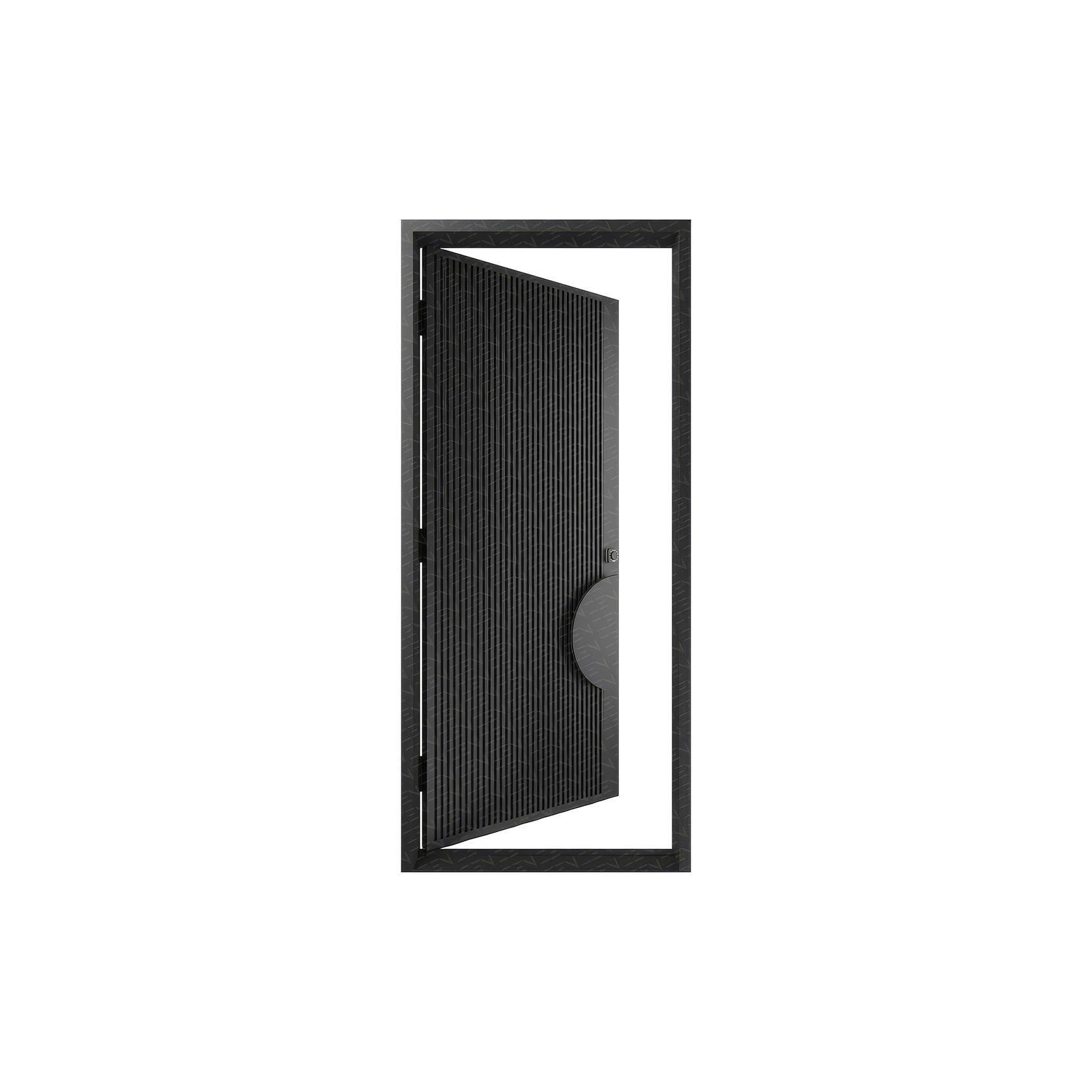 Batten Edge Iron Hinge Door Left Hand– Galvanised gallery detail image