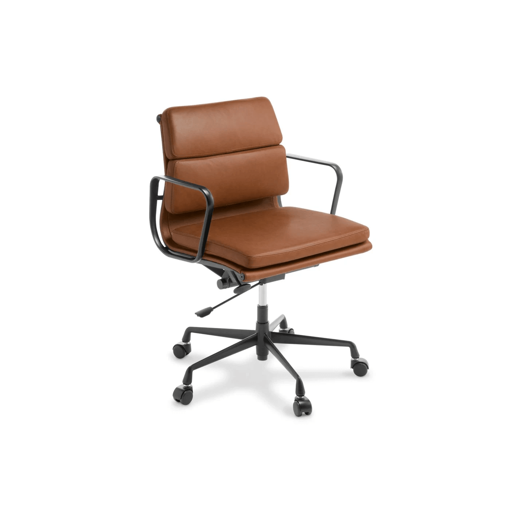 Eames Replica Softpad Mid Back Chair - Black Frame gallery detail image