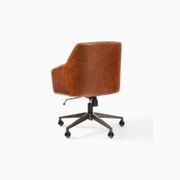 Helvetica Leather Swivel Office Chair gallery detail image