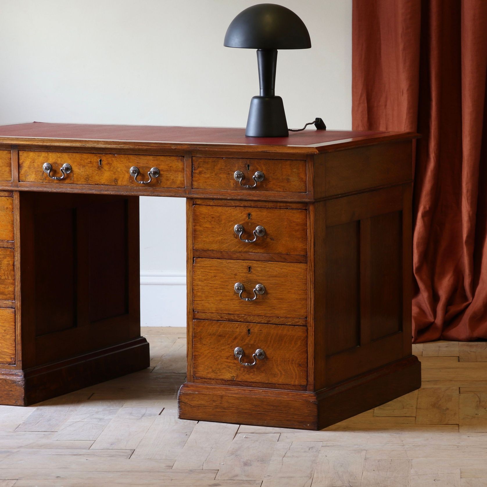 English Pedestal Desk gallery detail image