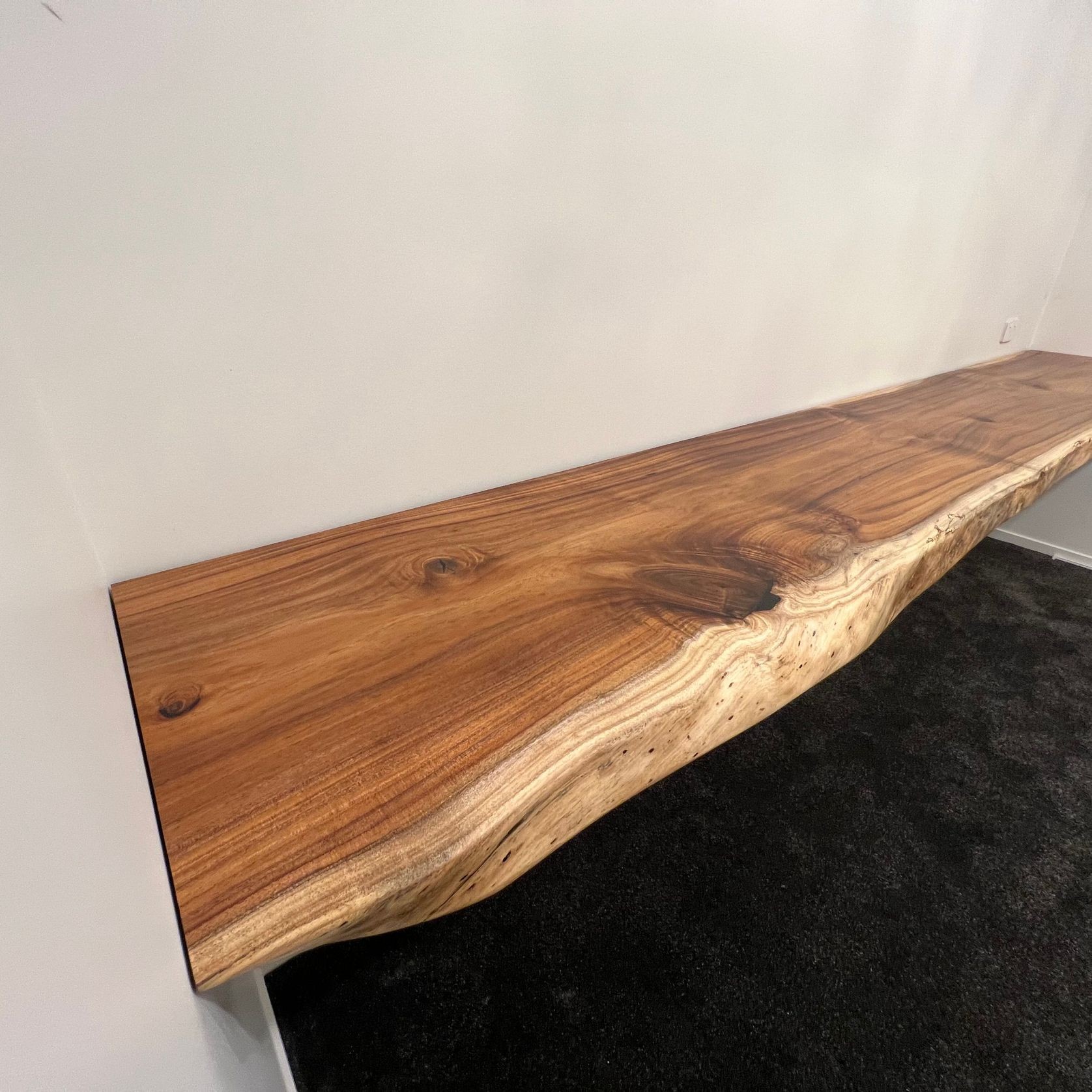 Bespoke Floating Desk — Tasmanian Blackwood gallery detail image