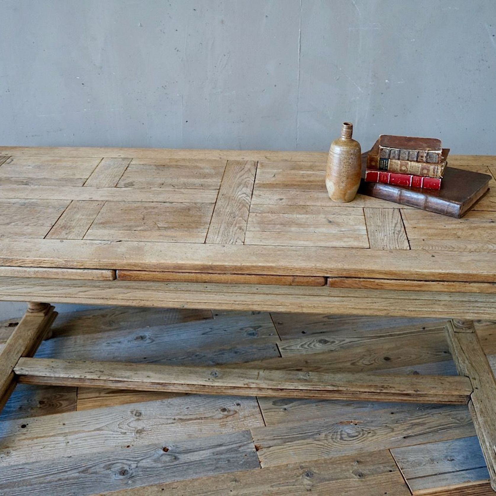 Antique French Oak Dining Table / Desk gallery detail image