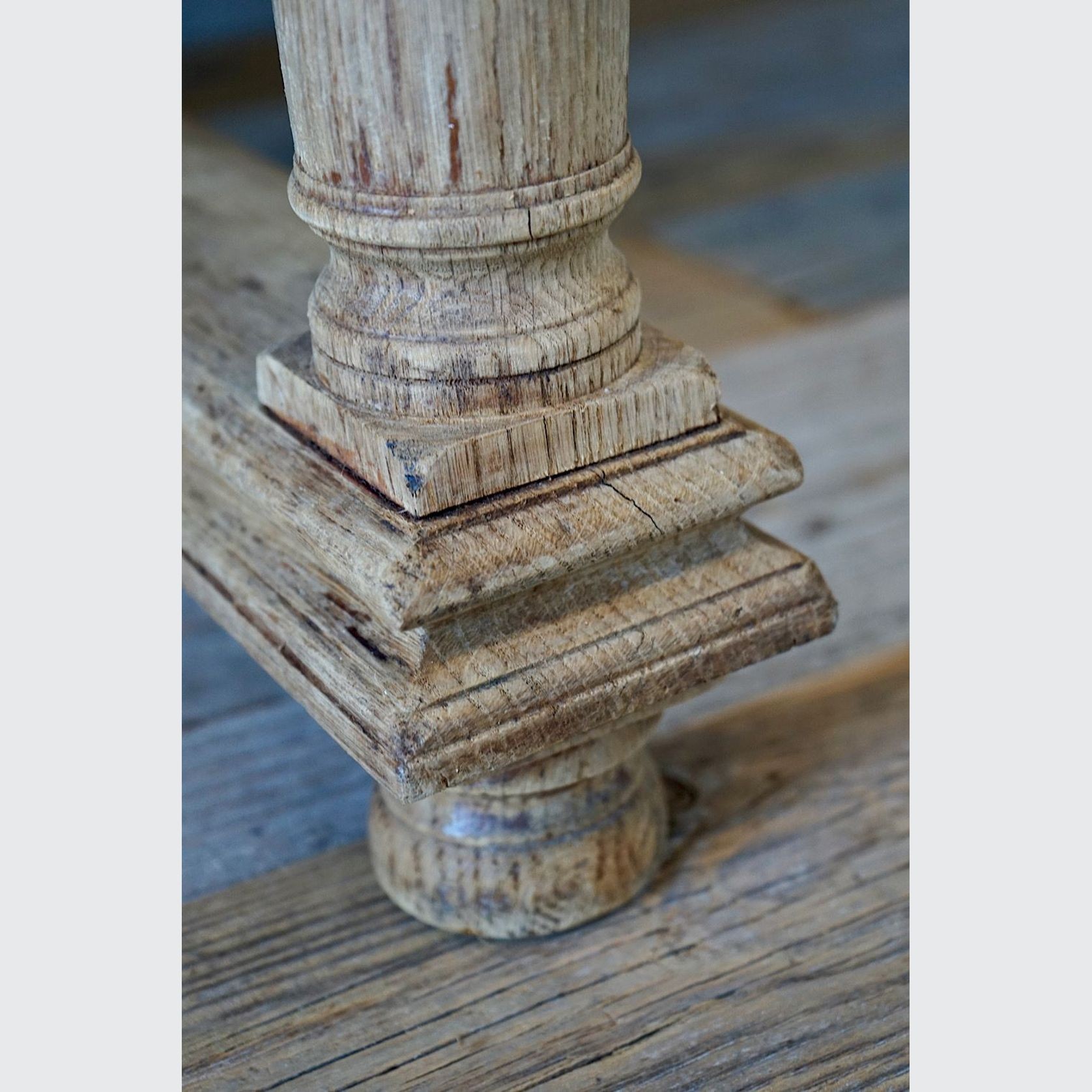 Antique French Oak Dining Table / Desk gallery detail image