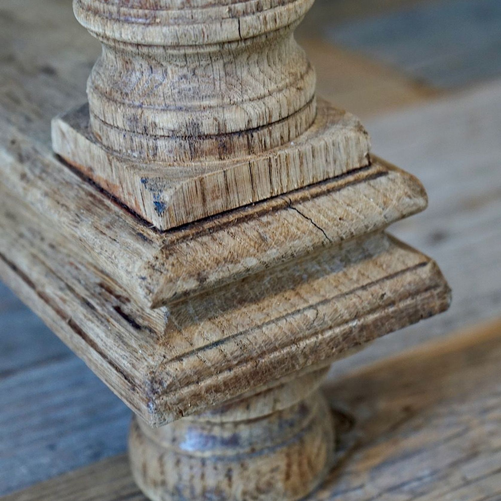Antique French Oak Dining Table / Desk gallery detail image
