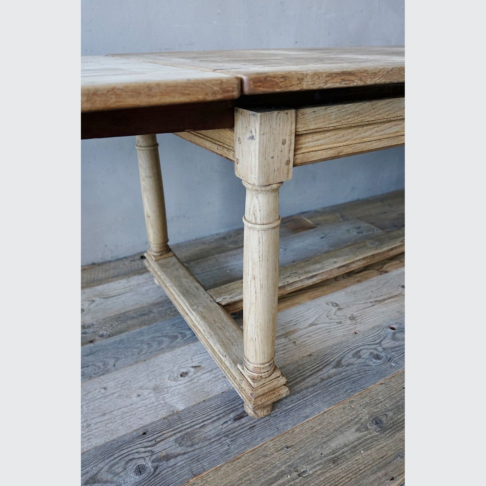 Antique French Oak Dining Table / Desk gallery detail image