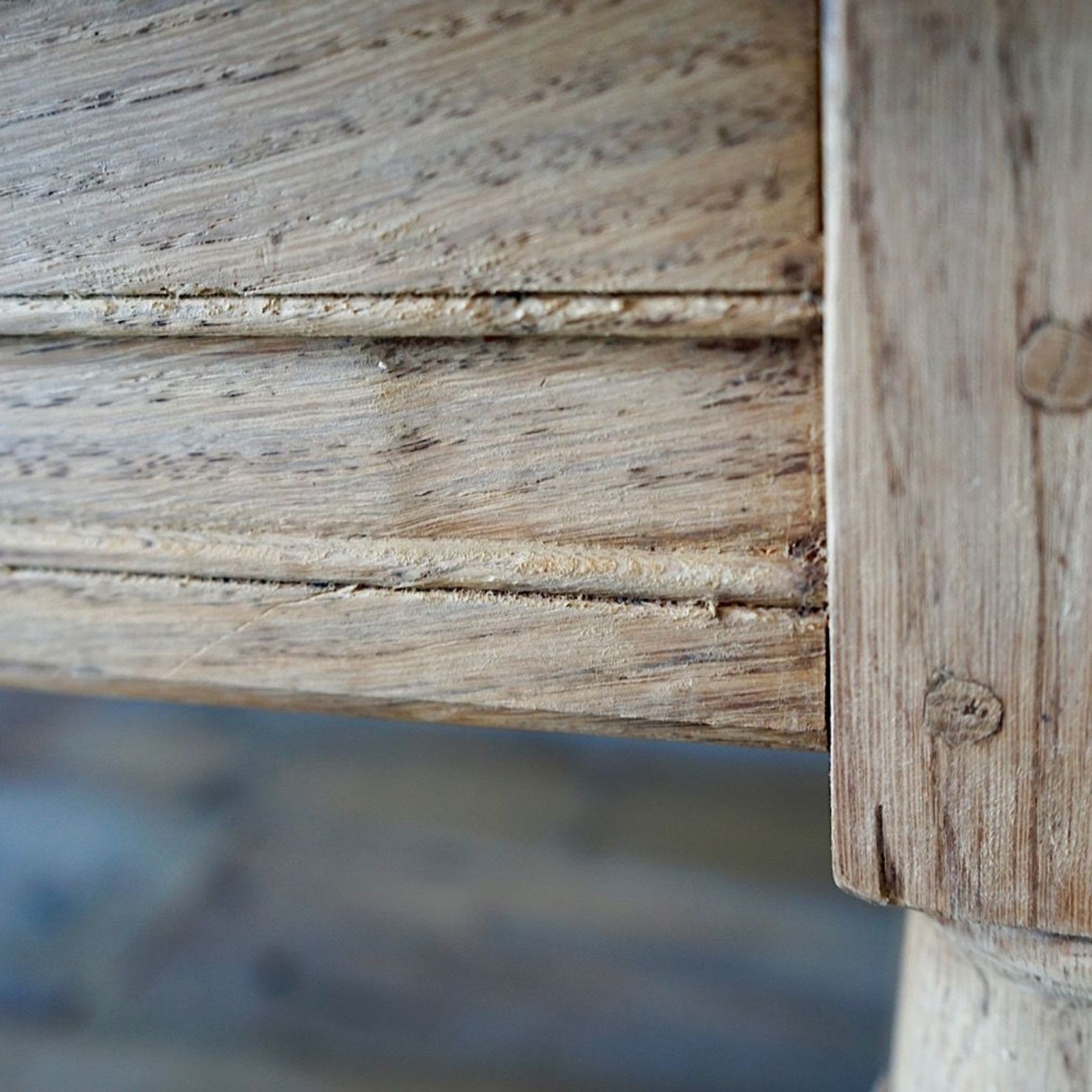 Antique French Oak Dining Table / Desk gallery detail image