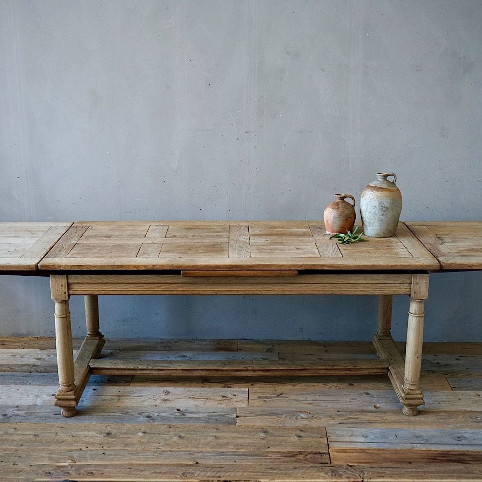 Antique French Oak Dining Table / Desk gallery detail image