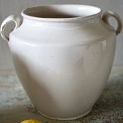 French Antique White Confit Pots gallery detail image