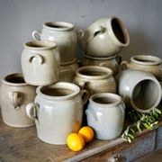 French Antique Stoneware Confit Pots gallery detail image