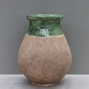 Aged Green on Antiqued Base Biot Jar gallery detail image
