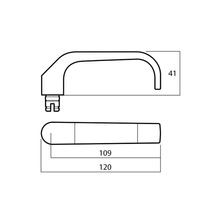 Lockwood Symphony Door Lever Satin Chrome 1220122174SC gallery detail image