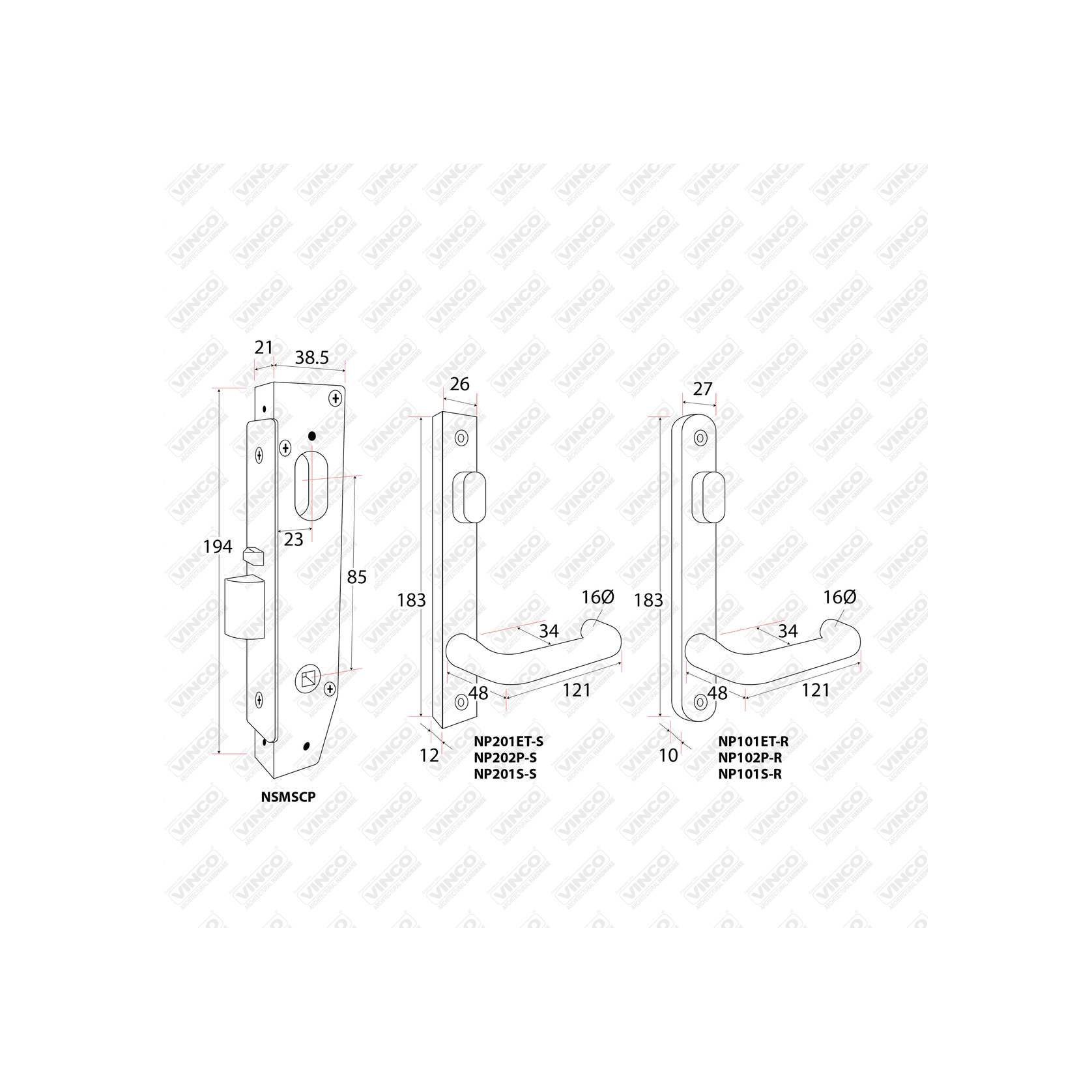 Passage Function Lockset(Solid) ArchiPro AU