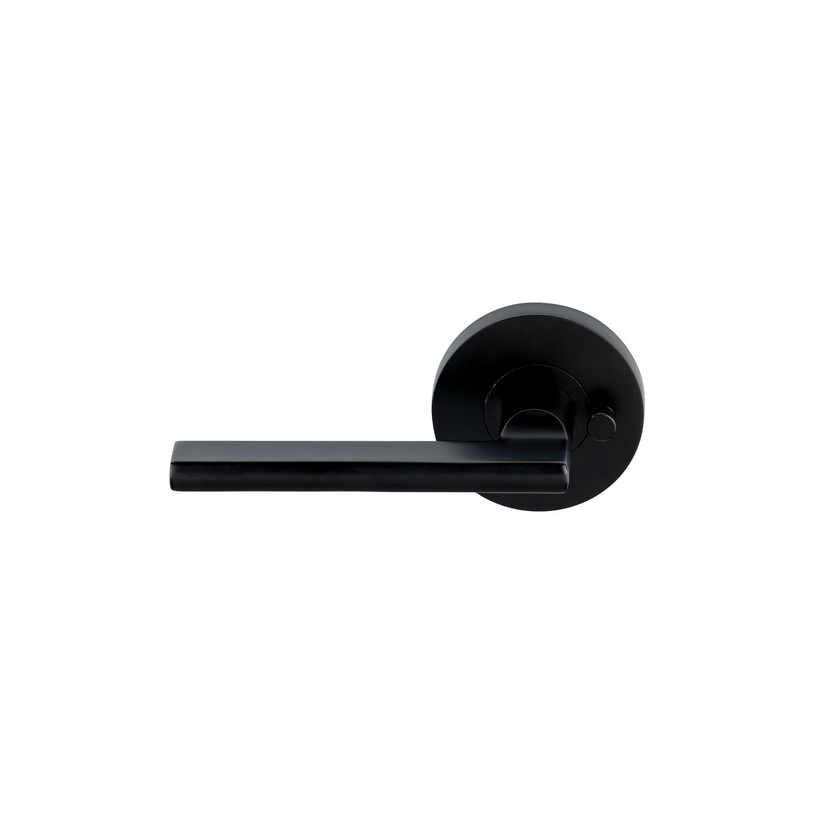 Picton Privacy Lever Handle Black E18BK gallery detail image