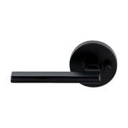 Picton Privacy Lever Handle Black E18BK gallery detail image