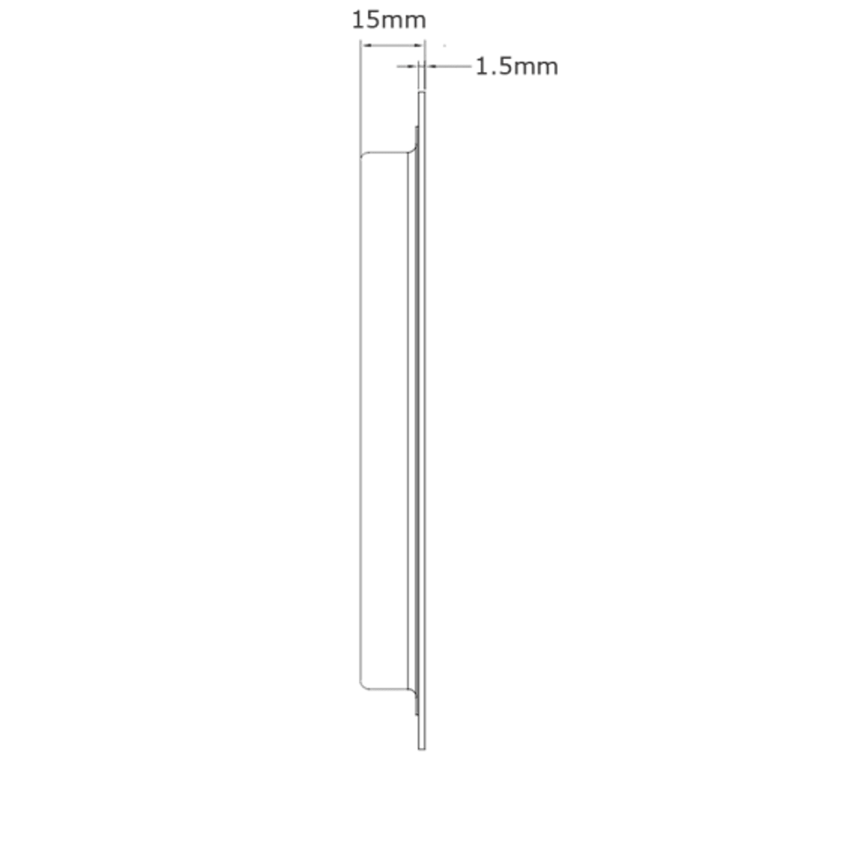 Lockwood Stainless Steel Flush Pulls gallery detail image