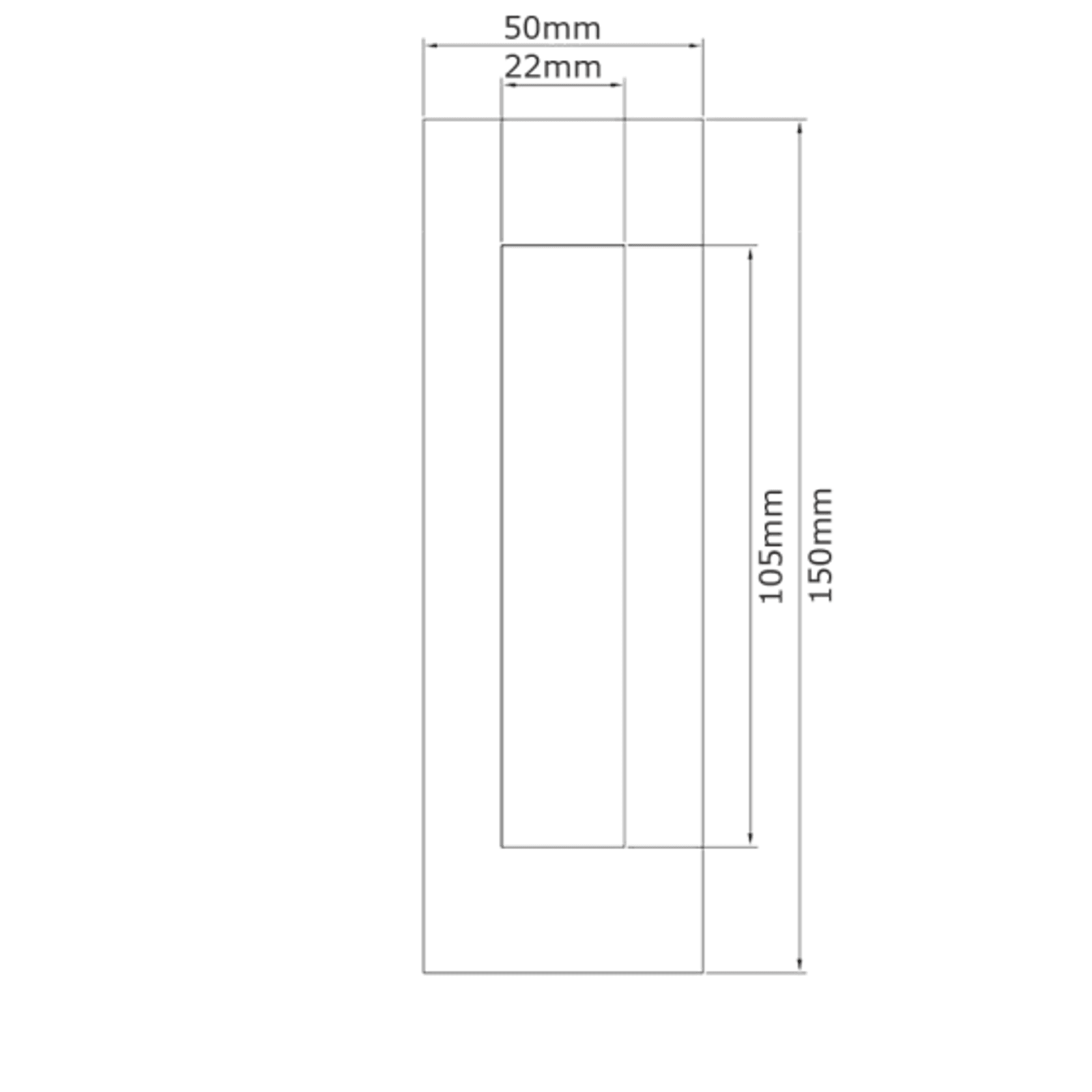 Lockwood Stainless Steel Flush Pulls gallery detail image