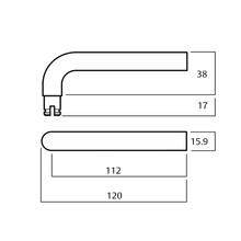 Lockwood 1220 Series Brass Door Handles gallery detail image