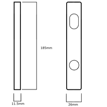 Lockwood 4800 Series Narrow Stile Plate Furniture gallery detail image
