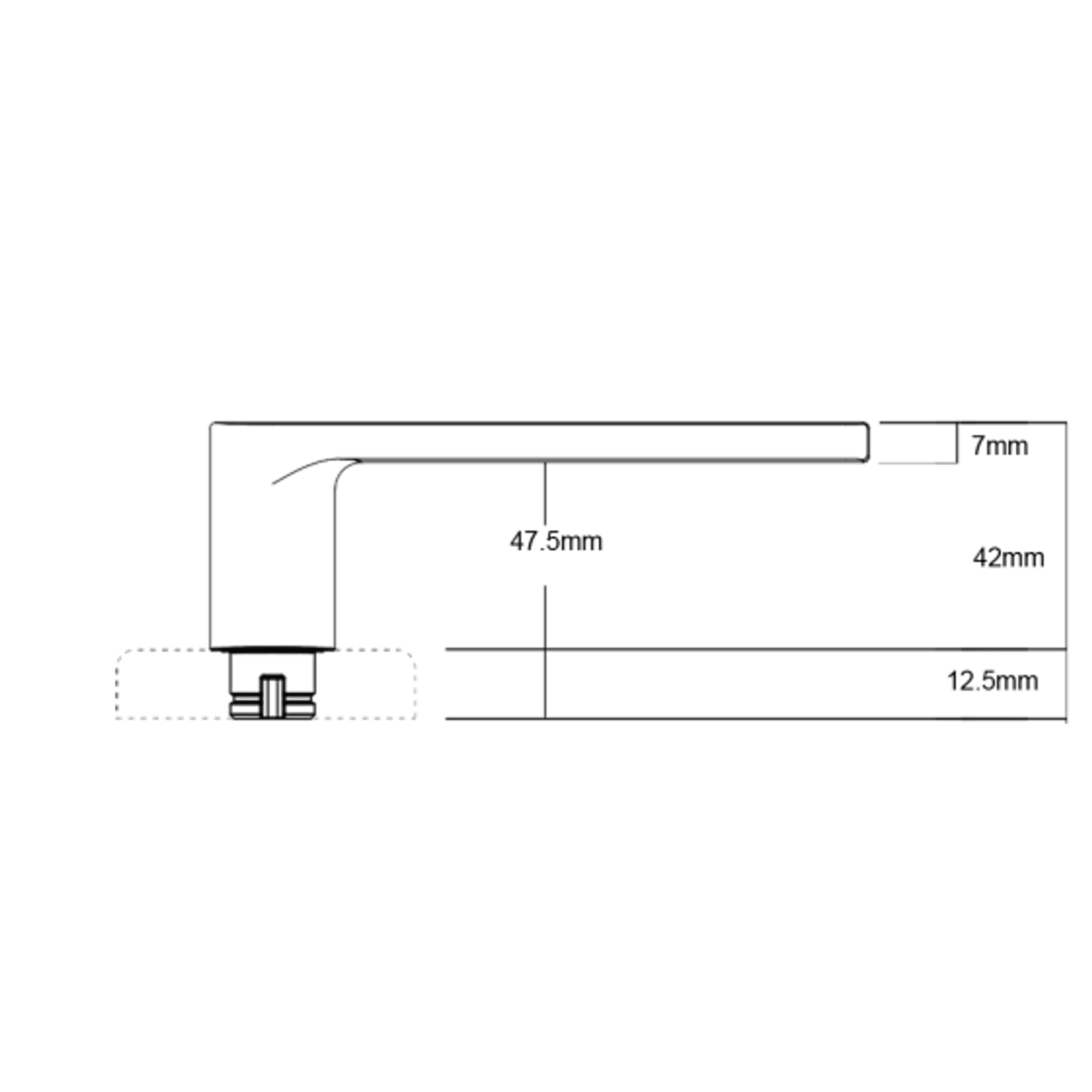 Lockwood Velocity® Series Large Rose Element Lever gallery detail image